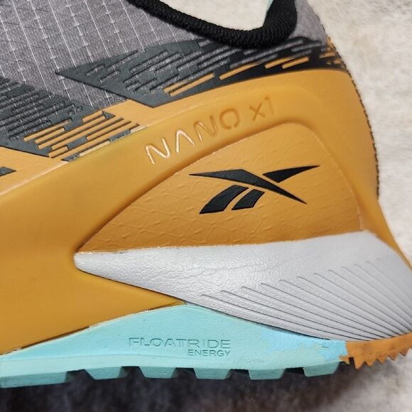 Reebok Nano Adventure X1 Gray Orange Athletic Work Shoes Men 9 Wide Composite - Picture 10 of 13